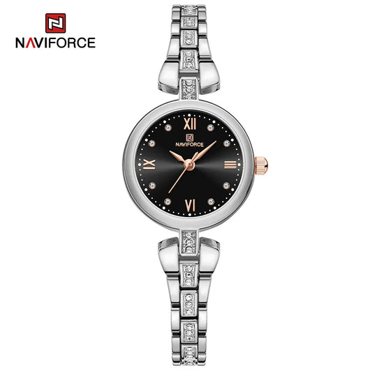 NAVIFORCE 2023 New Simple Watch for Women Casual Ladies Zinc Alloy Band High Quality Female Quartz Wristwatch Relogio Feminino